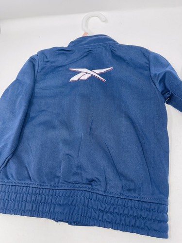 Reebok Kids Tod Track Jkt & Jogger con fasce per testa e braccia taglia 2T COLORE Navy - Foto 3 di 10