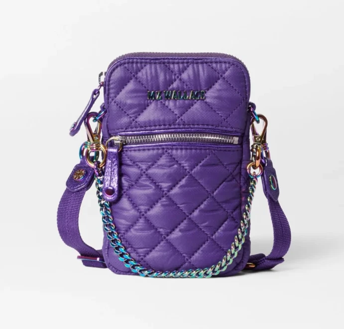 Shop MZ Wallace Micro Crosby Quilted Nylon Crossbody Bag