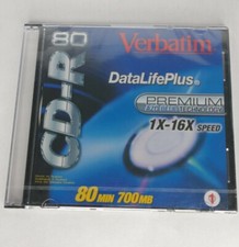 Verbatim DataLifePlus CD-R 80 Min 700MB Premium Tech Azo Blue 1X-16X Speed