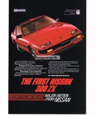 1983 Nissan 300ZX Red T-Top Vintage Print Ad