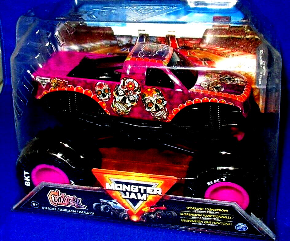 MONSTER JAM TRUCKS 1:24 CALAVERA SKULL DAY OF THE DEAD, NEW 2022 