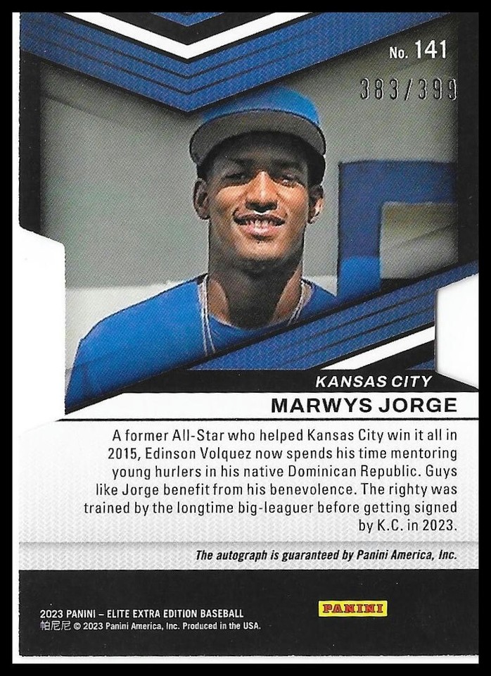 2023 Elite Extra Edition Signatures DieCut /399 141 Marwys