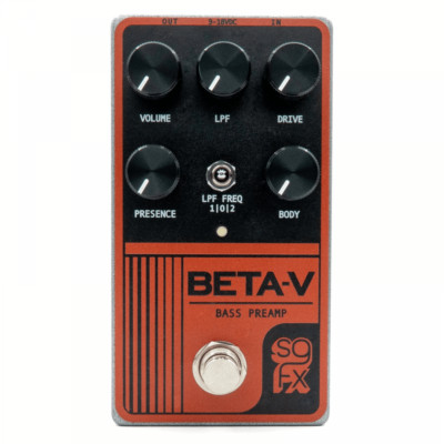 SolidGoldFX Beta V Bass-Vorverstärker Gitarren-Effekt-Pedal
