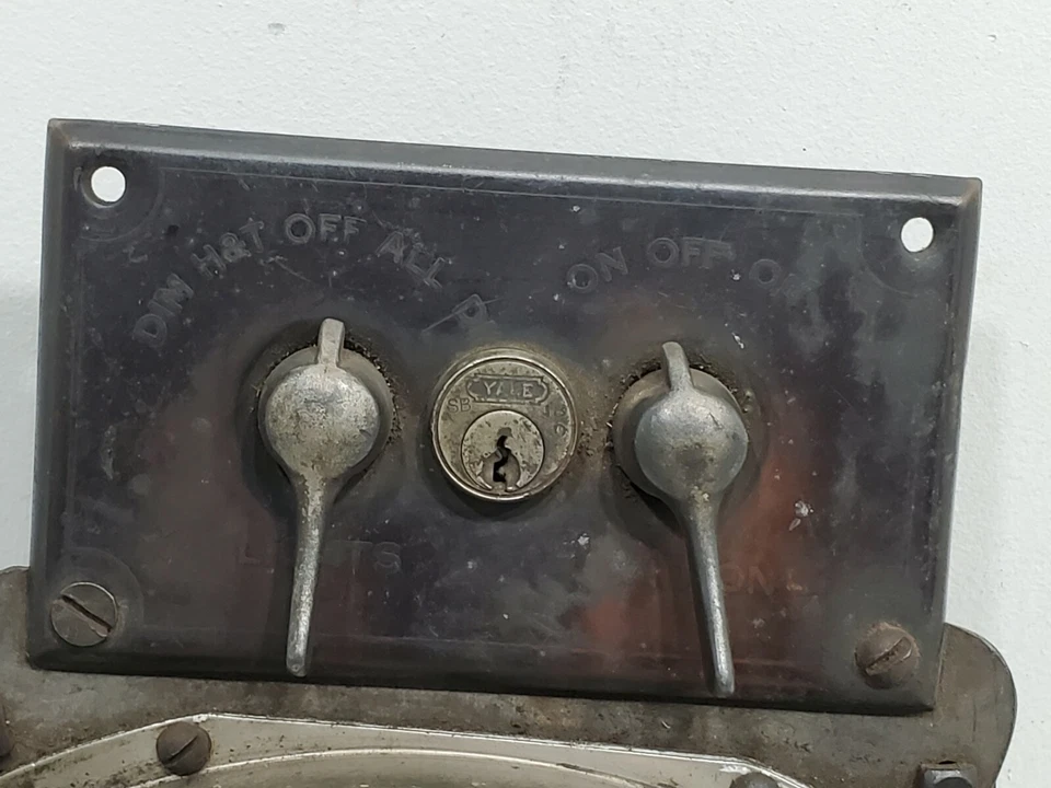 Interruptor de encendido Nash Special 1928 seis calibres panel de tablero Hudson piezas usadas Foto 2 de 4