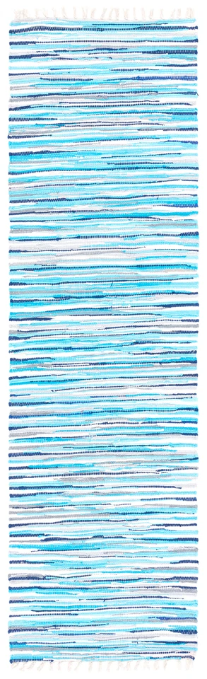 Safavieh Rag Rug TURQUOISE / MULTI 2'-3" X 11' Runner - RAR129C-211 - Image 2 of 3