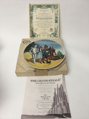 Wizard Of Oz We re Off To See The Wizard  Collector Plate # 713 D Knowles USA