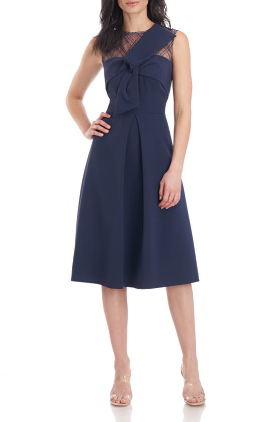 navy bow dress