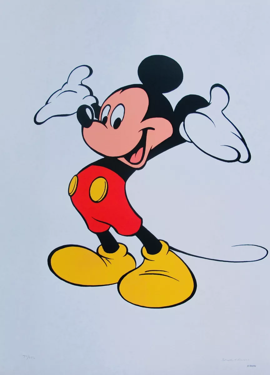 WALT DISNEY MICKEY MOUSE PRESENTS Limited Edition Serigraph Animation Art