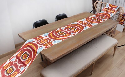 Ikat Fabric Silk and Cotton Uzbek 5.70 meters Brand New Fast Shipment 15895