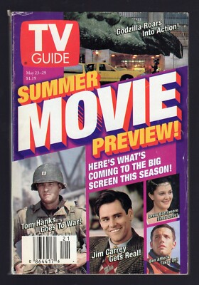 LOS ANGELES METRO TV GUIDE ~ SUMMER MOVIE PREVIEW GOZILLA TOME HANKS JIM CARREY