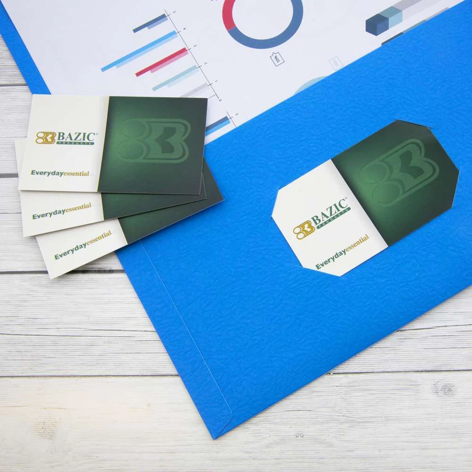 (12/Pack) BAZIC Assorted Color 8-Pocket Folder - Image 4 of 4