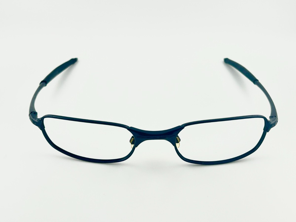 VTG Oakley Square Wire 2.0 Black Metal Frame Sunglasses