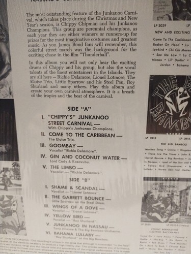 CARNIVAL IN PARADISE Chippy Chipman Junkanoo Drums 1962 CARIB LP shrink EXOTICA - Picture 4 of 6