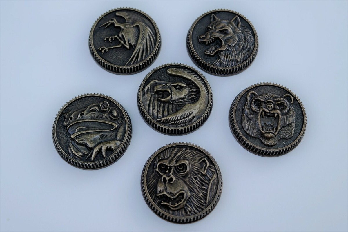 Ninja Ninjetti 6 set Weathered Power Coins made for Legacy Morpher