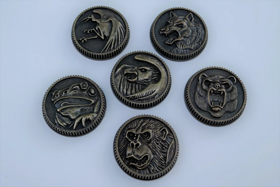 Ninja Ninjetti 6 set Weathered Power Coins made for Legacy Morpher Prop Cosplay - Image 2 of 4