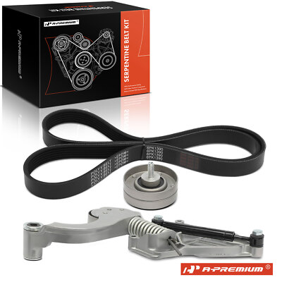 A-Premium 3x Serpentine Belt Drive Component Kit for Mini Cooper R52 2002-2007