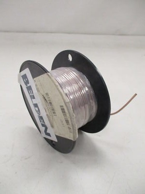BELDEN 30 AWG GAUGE / 75 OHM ELECTRICAL COAX CABLE 100' FT SPOOL BROWN 83264 001