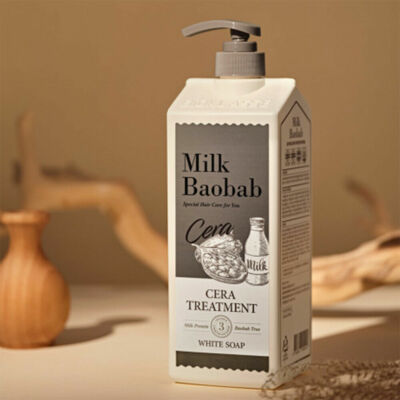 BIOKLASSE MILK BAOBAB White Soap Hair Shampoo Treatment 1200ml