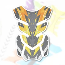 MC Motoparts Abstract Orange Shield Gas Tank Pad Protector Cover Grip