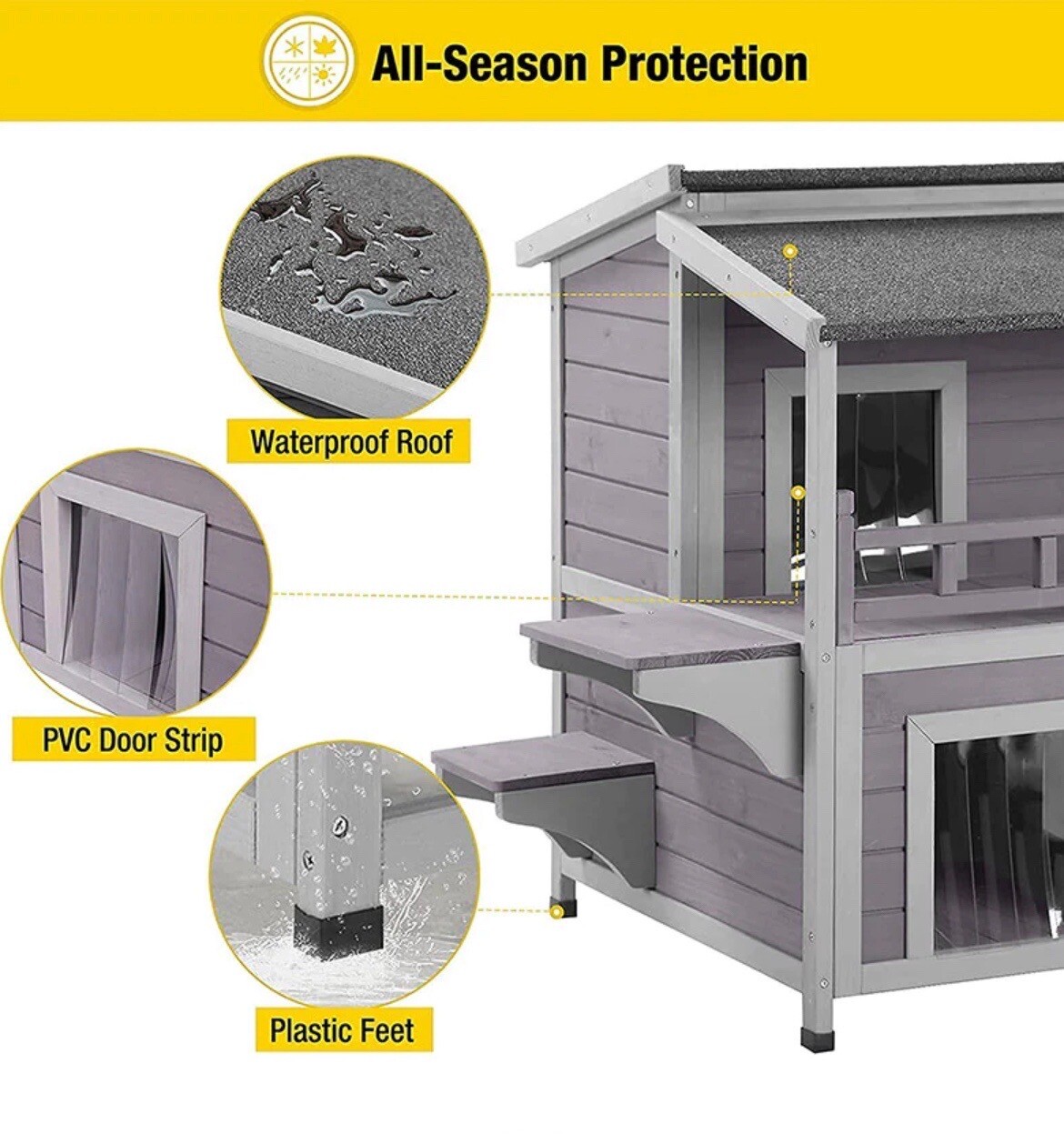 Aivituvin AIR33 Outdoor Cat House eBay
