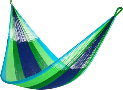 Handwoven Hammock by  - Double Size, Fits 1-2 PPL, 400Lb Max - Weathersafe, Supe