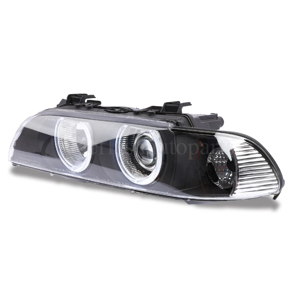 Black Fits 1996-2003 Bmw E39 525I 530I M5 Projector Headlights - Imagem 2 de 4