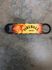NEW FIREBALL WHISKY BURNS LIKE HELL METAL DRAGON BAR BOTTLE OPENER FIRE BALL