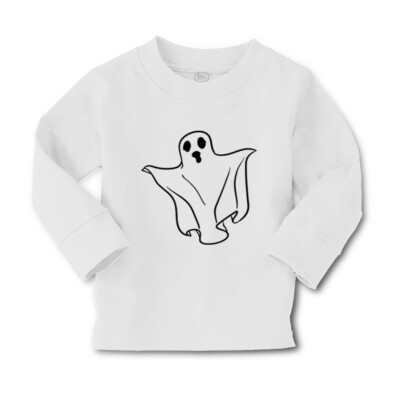 Kids Long Sleeve T Shirt Halloween Boo Style B Magic Cotton Girls & Boys Clothes