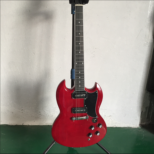 Custom SG Electric Guitar Red P90 Pickups Bone Nut Mahogany Body Fast Delivery - Picture 4 of 8
