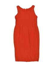 VINTAGE Womens Sheath Dress UK 12 Medium Red AG48