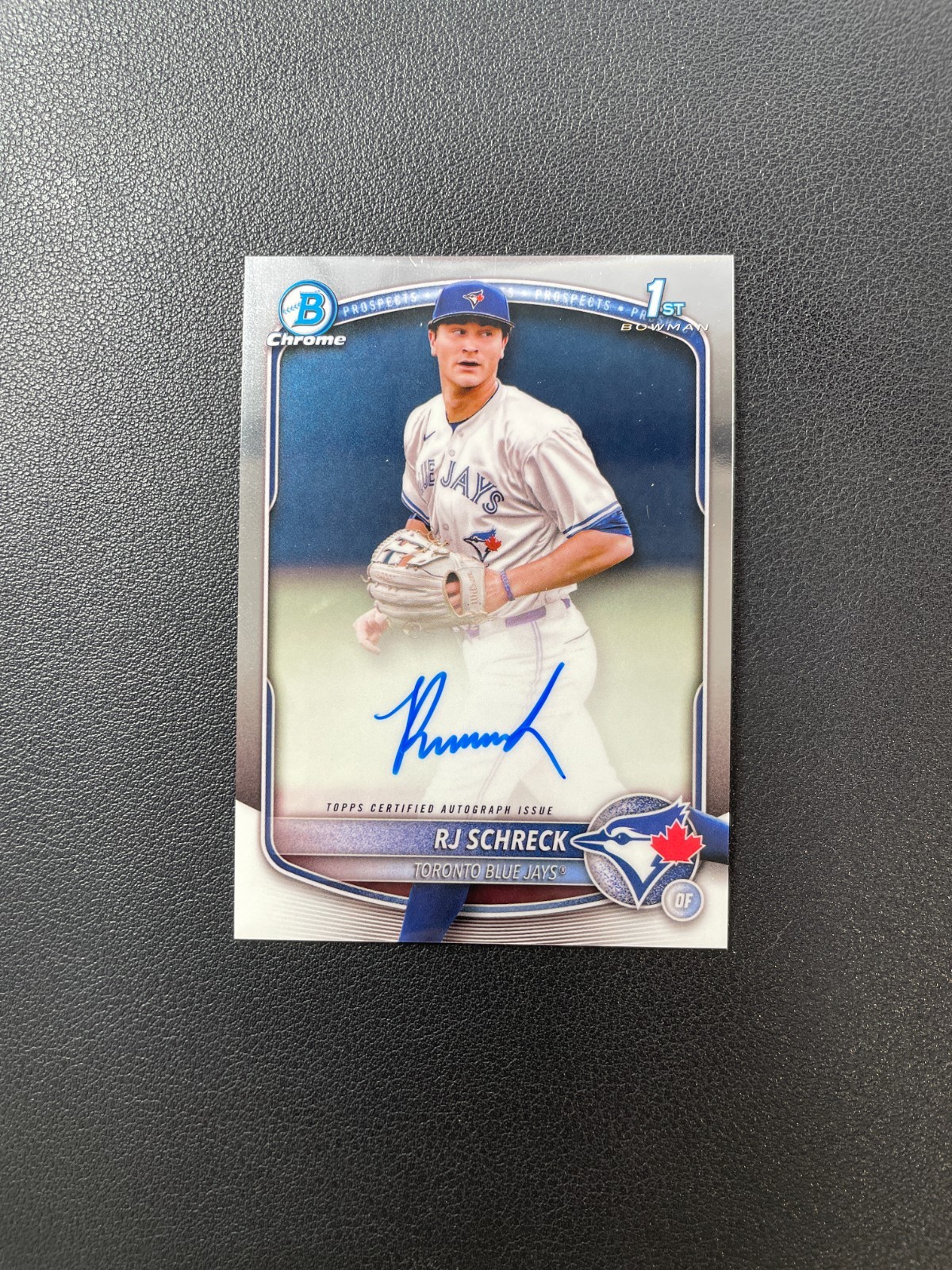 2025 Bowman Chrome #CPA-RSC RJ Schreck 1st Prospect Chrome Auto BJHT
