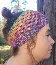 Handmade Crochet Headband 2.75 In. Width Chunky Yarn ONE SIZE
