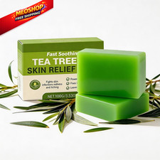 Tea Tree Soap, Oil Relief Soap Bar, 3.53 Ounce Pack of 2 , Green