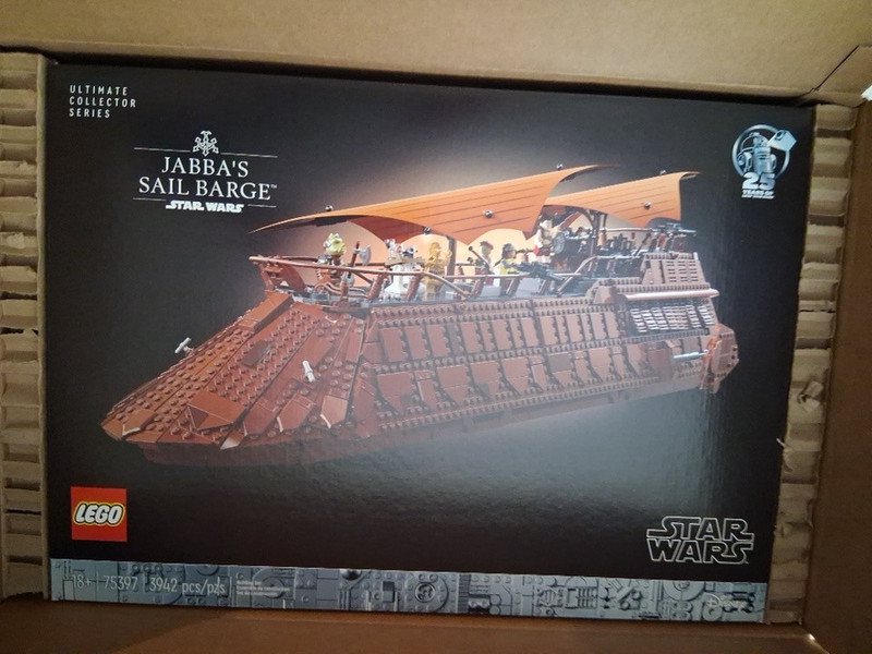 LEGO Star Wars 75397 Jabba Sail Barge UCS 3942pcs Display Set Minifigures Sealed
