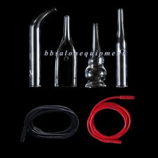 4 Pcs Ventouse Part With Pipe Glass Tube Replace for Vacuum Facial Beauty Device