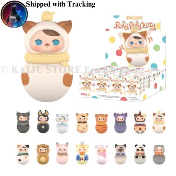 POP MART PUCKY Roly-Poly Kitty Series Assorted Box 16 Pieces