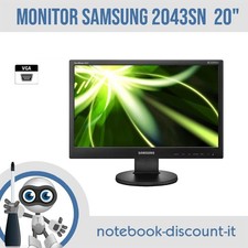 SAMSUNG SyncMaster 2043SN Monitor 20" Per PC DESKTOP   VGA   1600 x 900 GRADO A-
