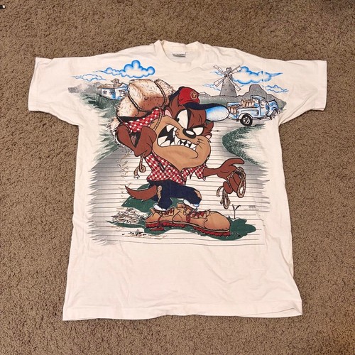 vintage rare 90s looney tunes taz tasmanian devil graphic tee