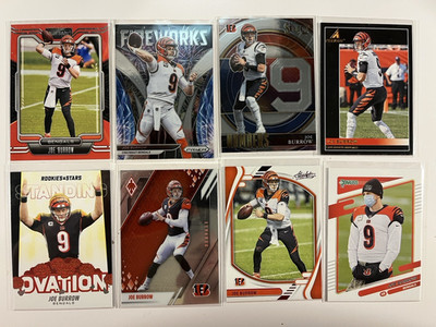 Joe Burrow 8 Card Lot Absolute Select Inserts Cincinnati Bengals      B