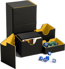 Premium Commander Deck Box – MTG Deck Box for 200+ Double Sleeved Cards – Dual S