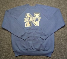 Vintage 1980's NAVY Crewneck Sweatshirt X-Large
