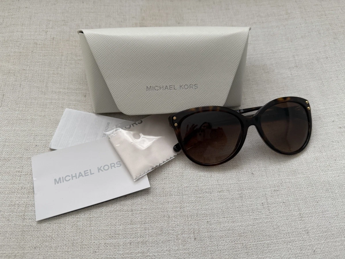 New Never Worn Michael Kors Sunglasses w/ Matching case Michael Kors Medium White Sunglass Eyeglass Case + Bundle  main image 3