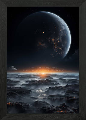 Liebe transzendiert Zeit und Raum Gerahmtes Wandbild Poster Leinwanddruck Bild