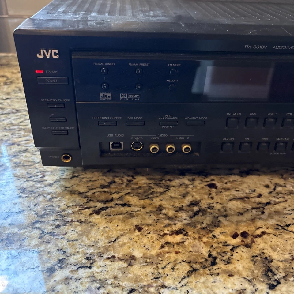 JVC RX-8010v Home Theater Receiver / Stereo Receiver Tested Multi purpose. READ - Image 3 of 4