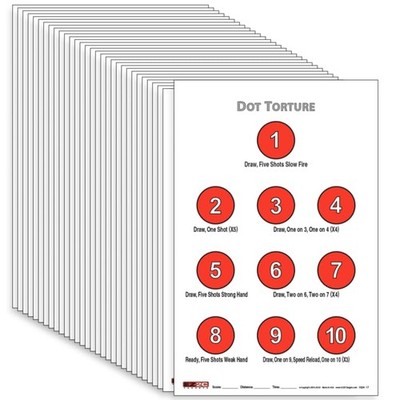 EZ2C Targets Style 17 (25 Count) Dot Pad of 25 Targets, 25 