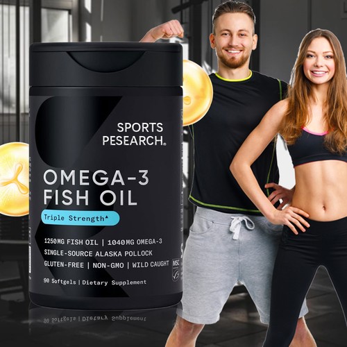 Sports Research FG155A 3 Wild Alaskan Fish Oil 1250mg Per Capsule With... - Picture 5 of 10