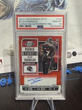 2023 Contenders Optic Bijan Robinson Variation Red Auto /99 Psa 10- Color Match!