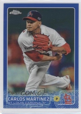 2015 Topps Chrome Blue Refractor 28/150 Carlos Martinez #74 2e6