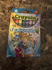 Crayola Crayons 8 Pack Uni-Crayons 2020 New Unopened Limited Edition