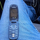 Samsung A867 Eternity 122MB Sprint CDMA 2G Flip Phone Black 0.3MP — photo 1